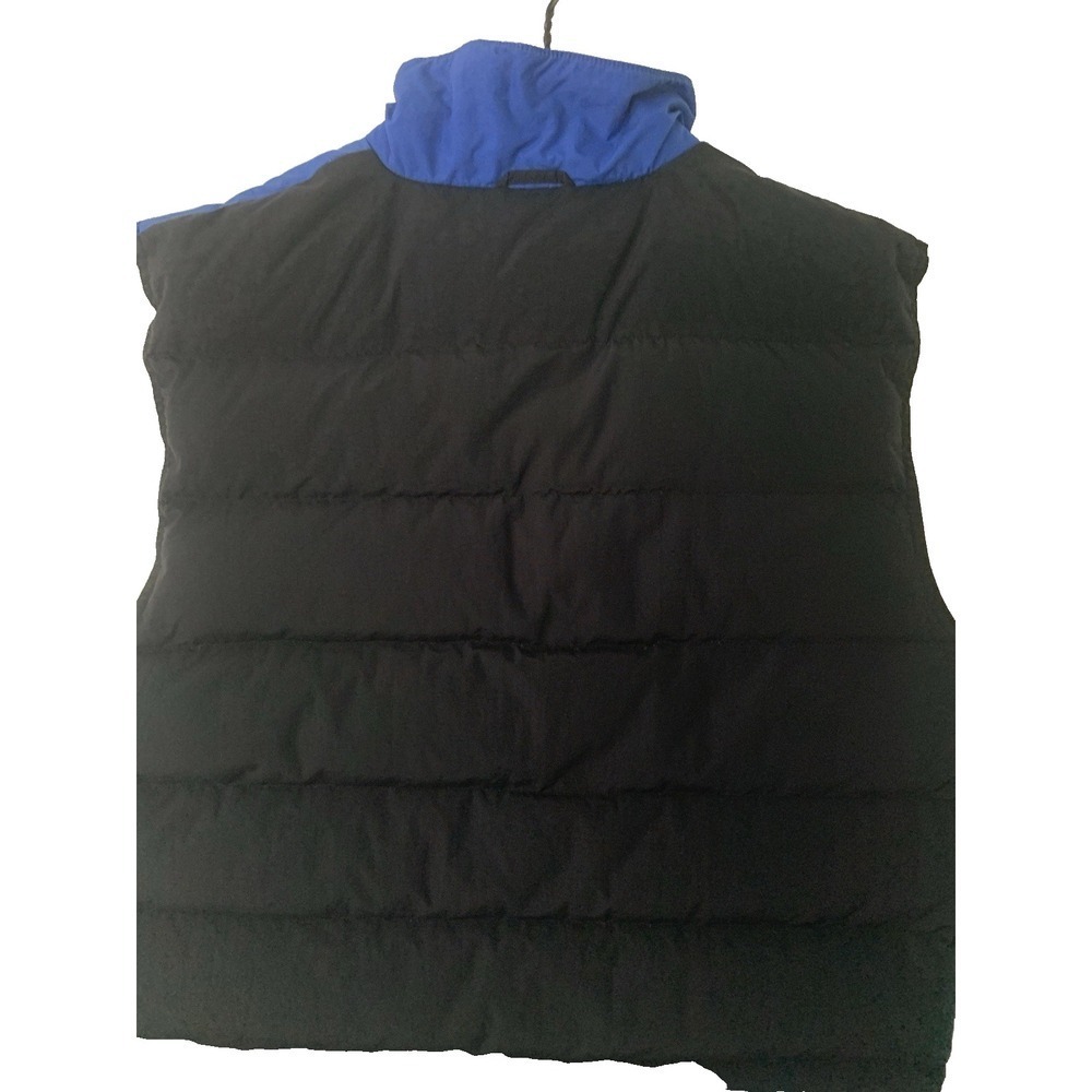 VTG PURE Polaris Puffy Vest Black Blue Duck Down Feathers Mens Size XL RARE - Picture 7 of 16